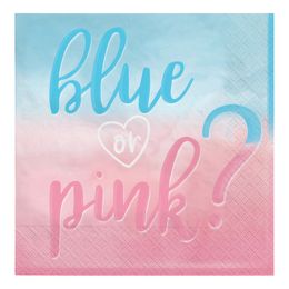 Servietter Boy or Girl Reveal