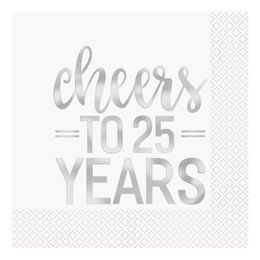 Servetter Cheers to 25 Years Silver