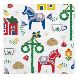 Servetter Dalahäst Midsommar