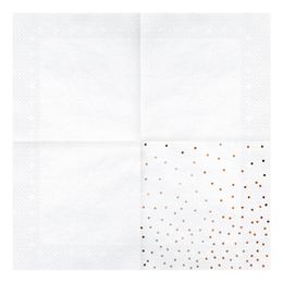 Lysbildefremvisning - Servietter Dots Roségull