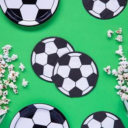 Bildspel - Servetter Fotboll Runda