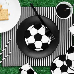 Bildspel - Servetter Fotboll Runda