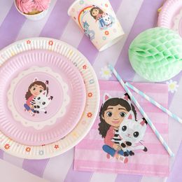 Bildspel - Servetter Gabbys Dockskåp Regnbåge