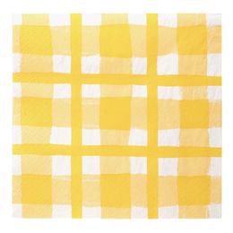 Servietter Gule Rutete