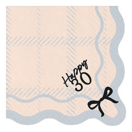 Servetter Happy 30 Rosett