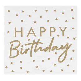Servietter Happy Birthday