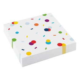 Servetter Happy Birthday Konfetti