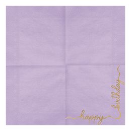 Lysbildefremvisning - Servietter Happy Birthday Mix