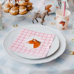 Lysbildefremvisning - Servietter Hester