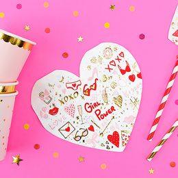 Lysbildefremvisning - Servietter Hjerte