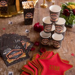 Lysbildefremvisning - Servietter Hollywood