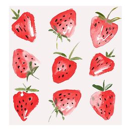 Servietter Jordbær