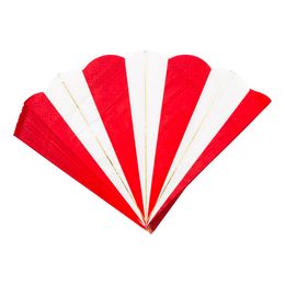 Servietter Rød/Hvid Stribede Stansede