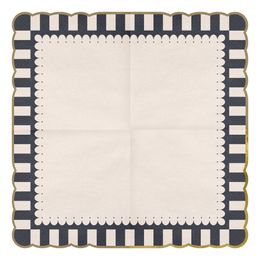 Lysbildefremvisning - Servietter med Guldkant