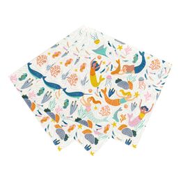 Lysbildefremvisning - Servietter Mermaid Waves