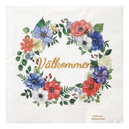 Servetter Midsommar Välkommen