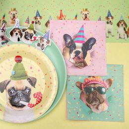 Bildspel - Servetter Party Hund