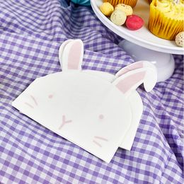 Lysbildefremvisning - Påskeservietter Kaniner Stanserte