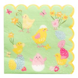 Påskservetter Påskkycklingar & Ägg
