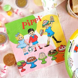 Bildspel - Servetter Pippi Långstrump