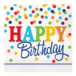 Servetter Polka Dot Happy Birthday