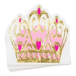 Servetter Prinsesskrona Rosa