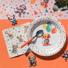 Diaesitys - Servetit Robottieläimet