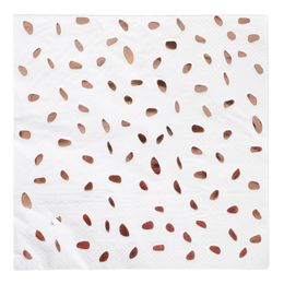 Servetter Roséguld med Prickar