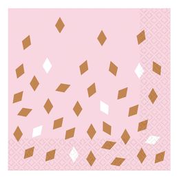 Servetter Roséguld Birthday