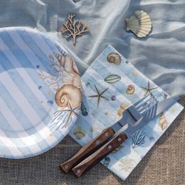 Lysbildefremvisning - Servietter Shellfish