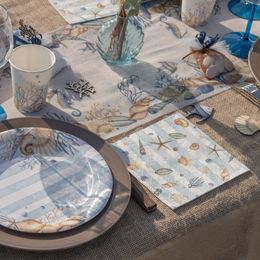 Lysbildefremvisning - Servietter Shellfish