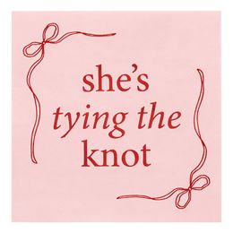 Servetter She's Tying the Knot Rosa Rosett