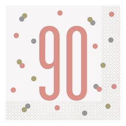 Lysbildefremvisning - Servietter Tall Hvite med Prikker