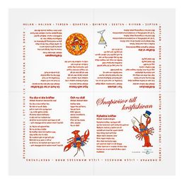 Servetter Snapsvisor Kräftskiva