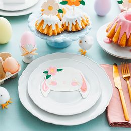 Lysbildefremvisning - Påskeservietter Søde Kaniner