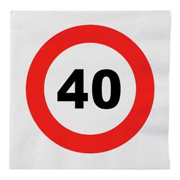 Servietter Trafikkskilt 40