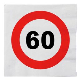 Servietter Trafikkskilt 60