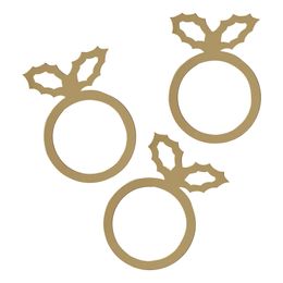 Servettringar Holly Guld i Akryl