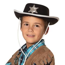 Sheriffhatt Svart for Barn