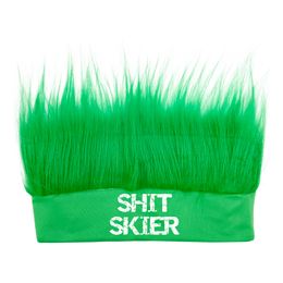 Shit Skier Pandebånd med Hår Neongrøn