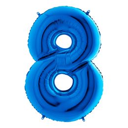 Diaesitys - Numeroilmapallot Sininen Metallic