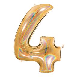 Diaesitys - Numeroilmapallo Glitter Kulta