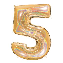 Diaesitys - Numeroilmapallo Glitter Kulta