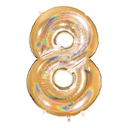 Diaesitys - Numeroilmapallo Glitter Kulta