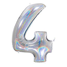 Lysbildefremvisning - Tallballong Glitter Sølv