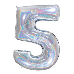 Lysbildefremvisning - Tallballong Glitter Sølv