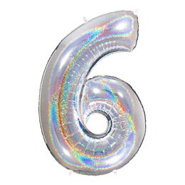 Lysbildefremvisning - Tallballong Glitter Sølv