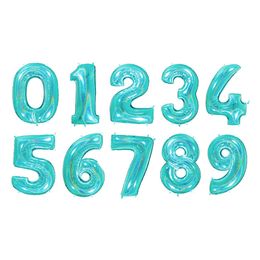 Talballon Glitter Turkis