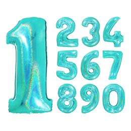 Tallballong Glitter Turkis