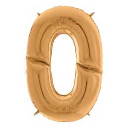 Bildspel - Sifferballong Guld Gigantisk